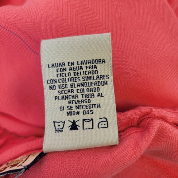 Caribbean Joe Womens Coral Silk/Rayon Capri Resort Beach Lounge Pants Size XL - Picture 11 of 11